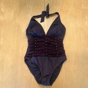 Elegant Black One-Piece Swimsuit